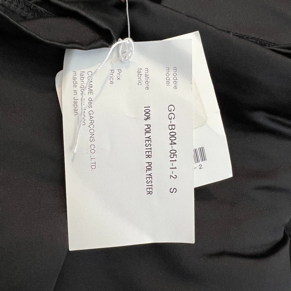 Comme des Garcons Satin Black A-Line Top / w/Tags - Picture 4 of 9
